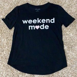 Awake Short Sleeve Tee Shirt. Size Small.